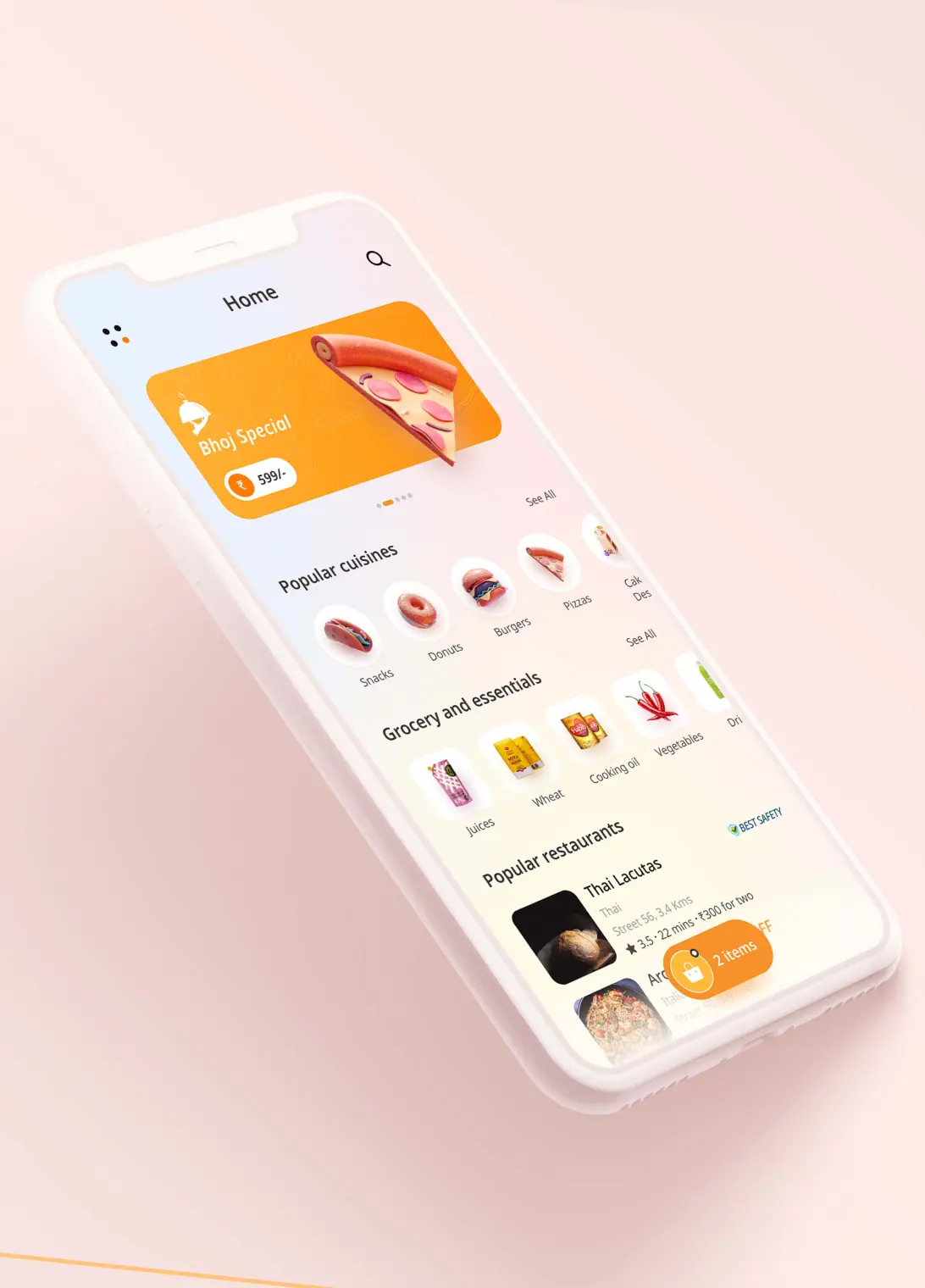 bhoj home screen