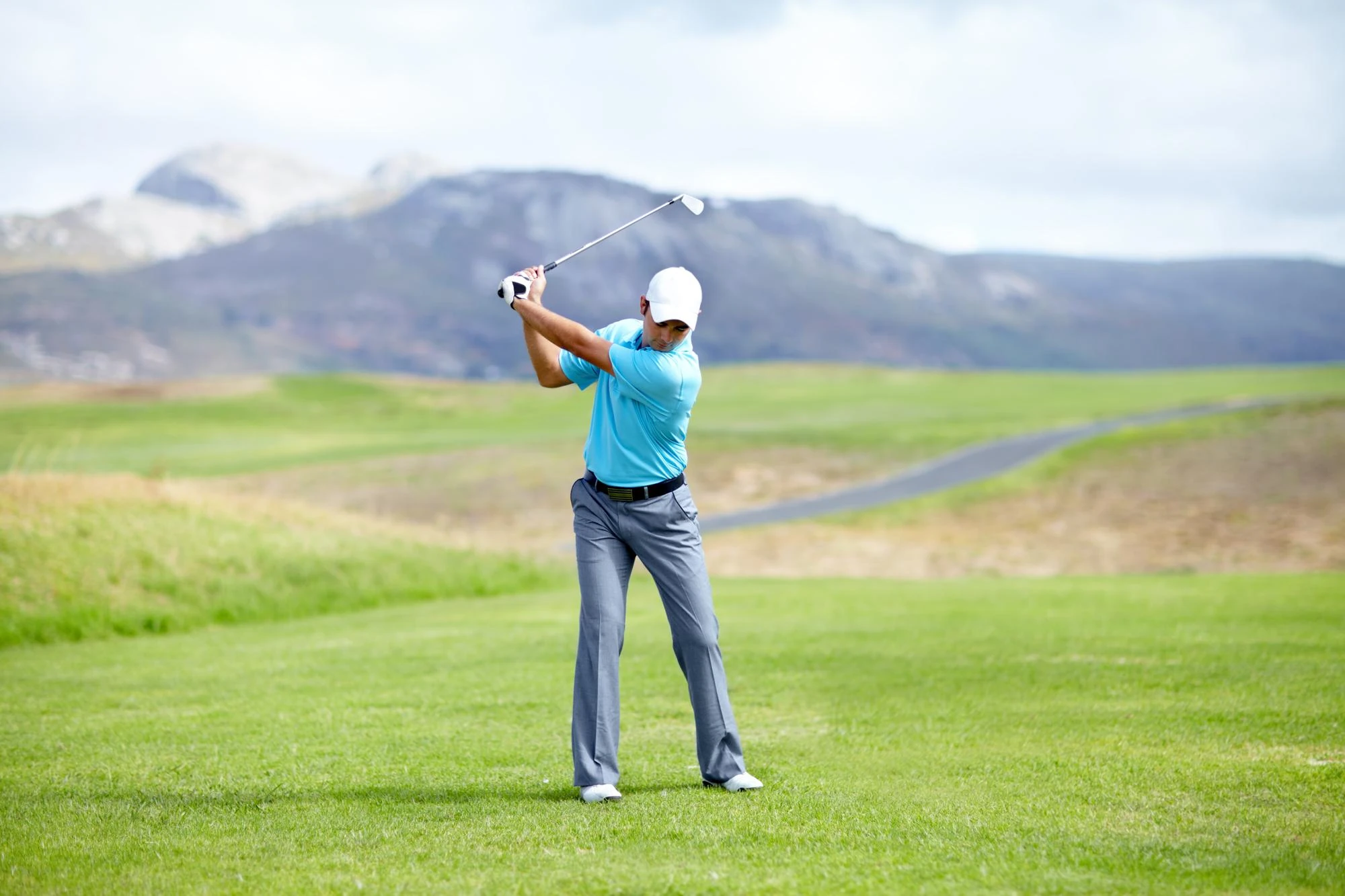 Golf course fairway background graphic
