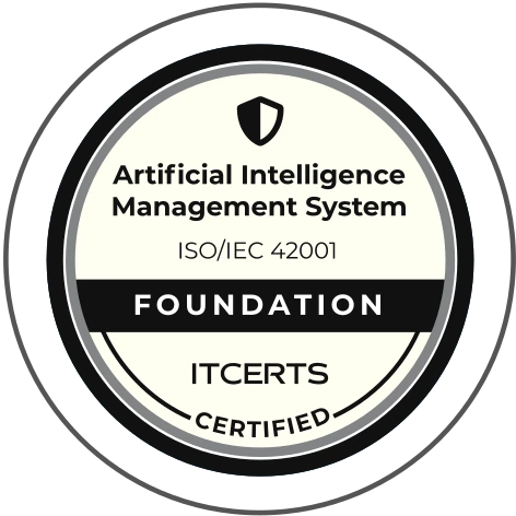 ISO/IEC 42001 Artificial Intelligence Management System, ITCERTS certified